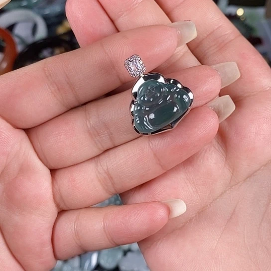 翡翠未镶嵌颈饰@*天然翡翠