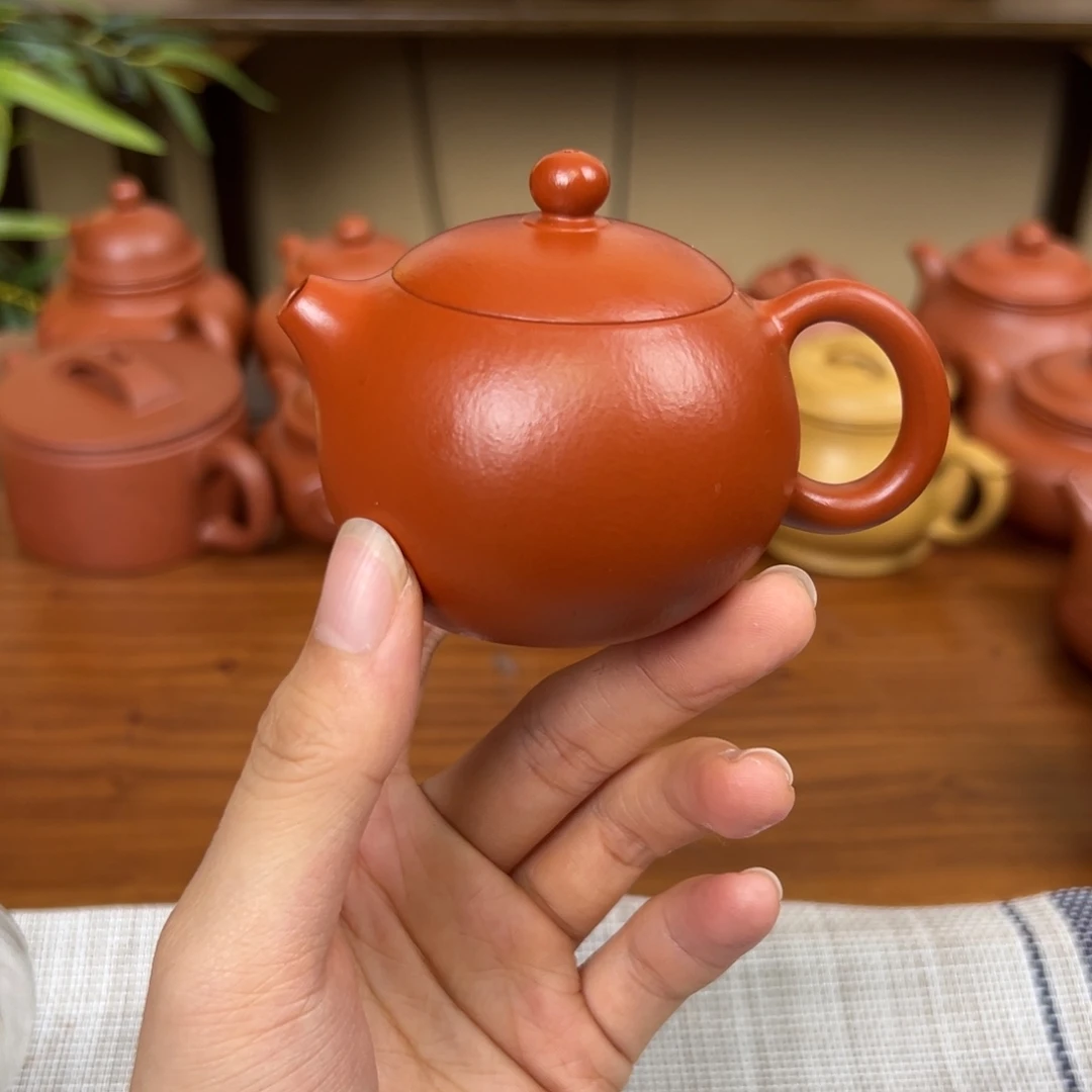 紫砂茶壶紫砂壶西施壶朱泥90cc全