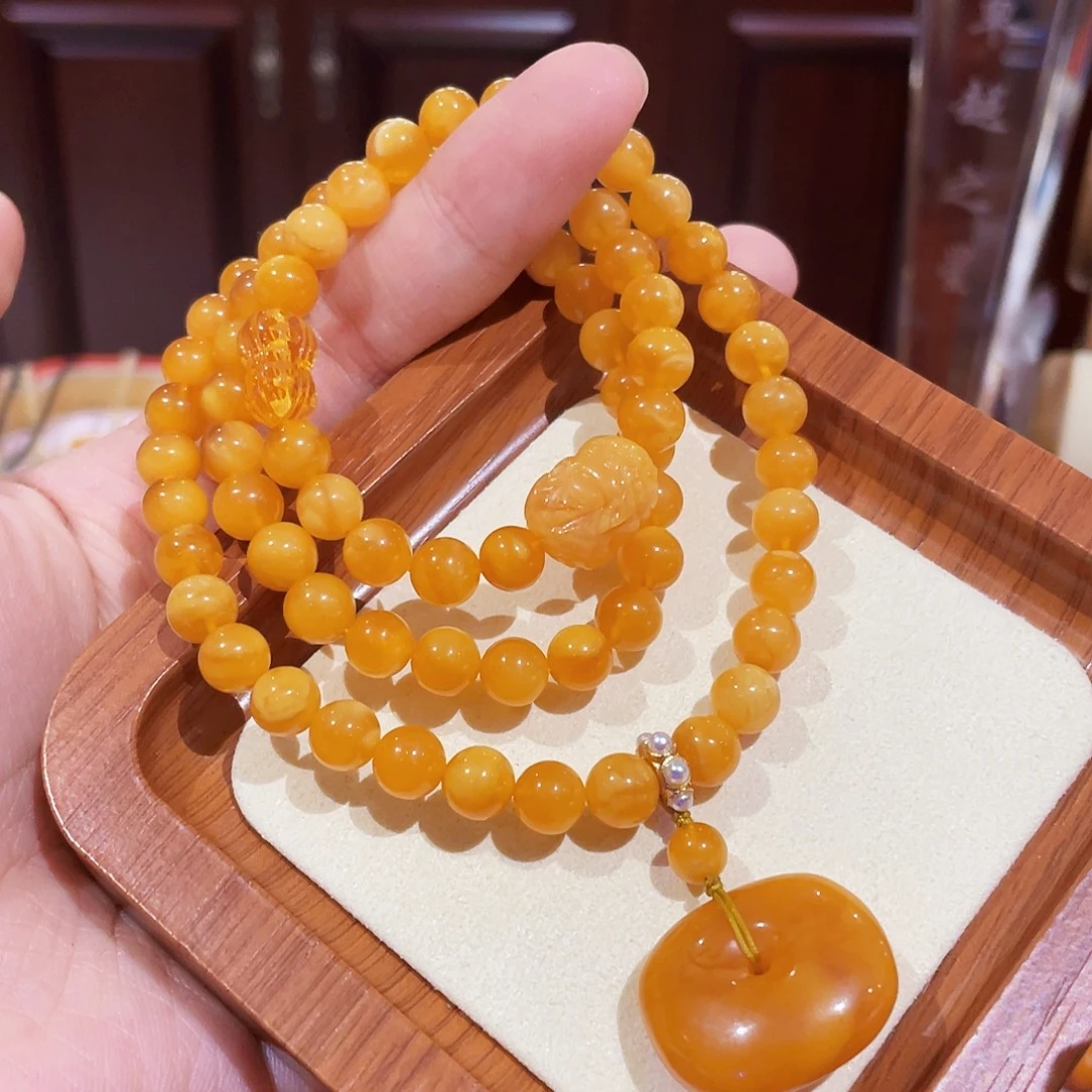 蜜蜡未镶嵌手链手串