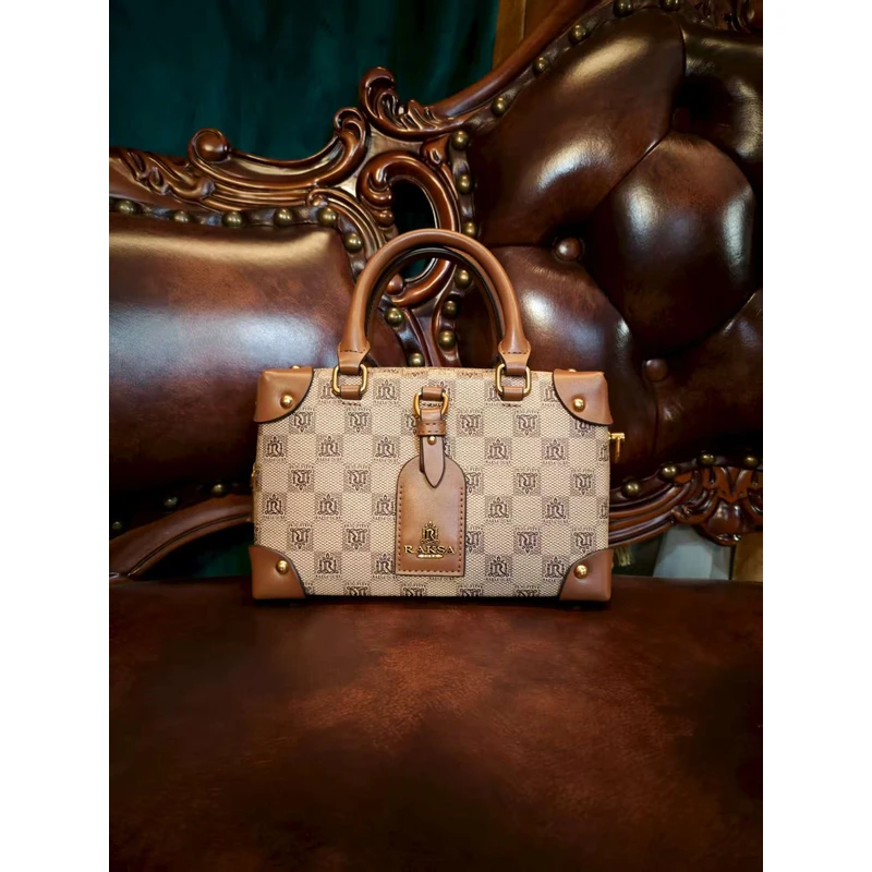 2025新款轻奢老花盒子枕头包