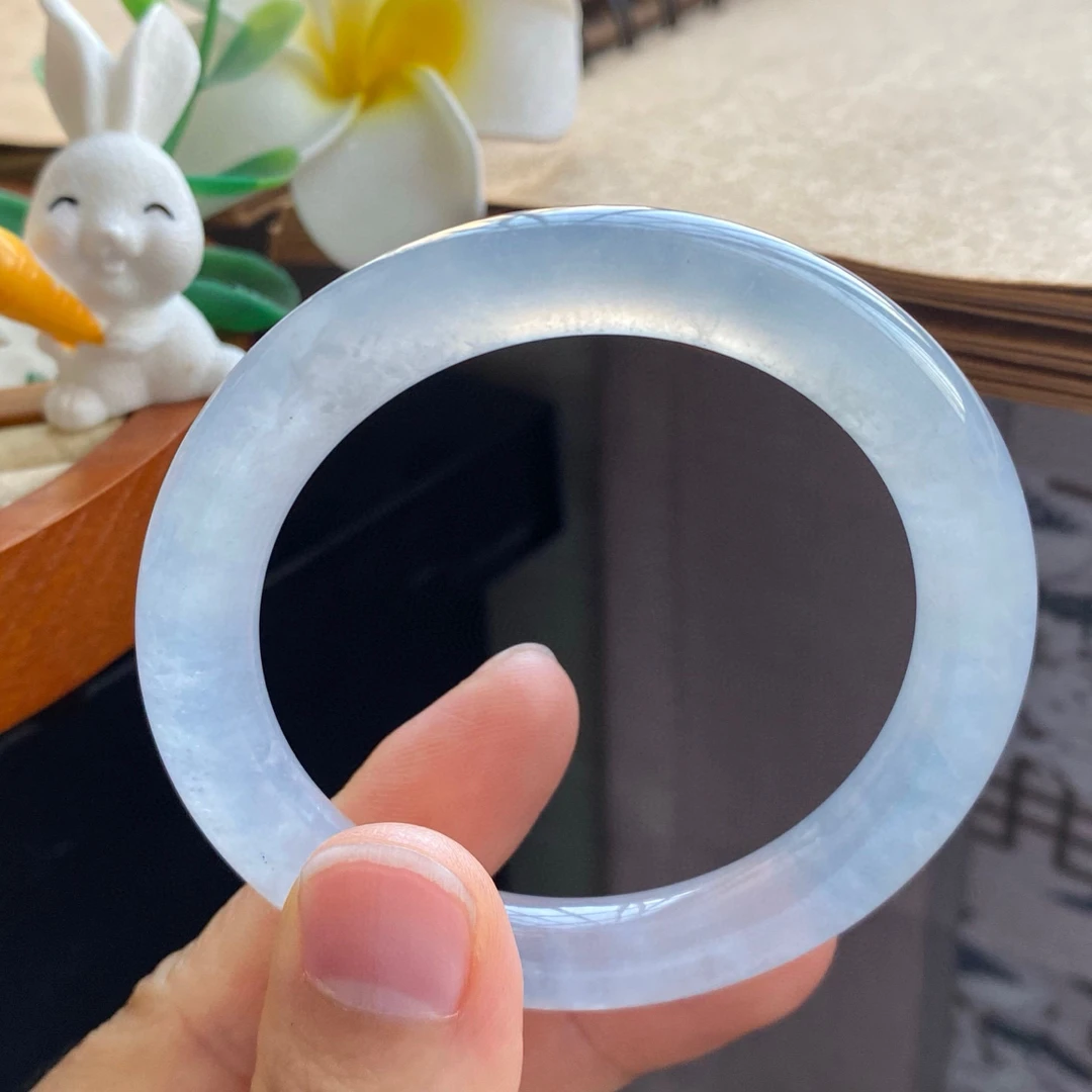 1.30批116号手镯50.7-8.5-8.6冰透果冻圆条！独有的清冷温柔感！