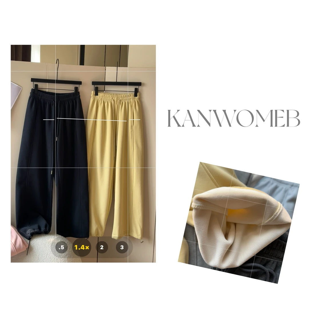 【媚儿推荐】慵懒休闲裤加厚束脚卫裤