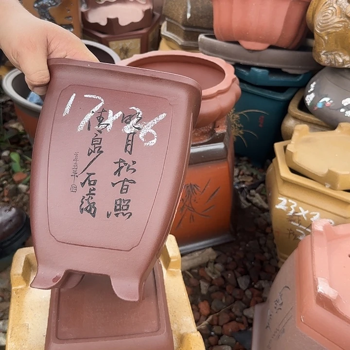 紫砂花盆紫砂花盆盆景盆