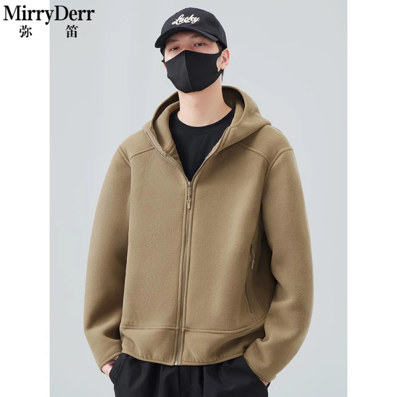 双面时尚百搭夹克男子秋冬2025新潮流加厚保暖外衣男子冬季连帽夹