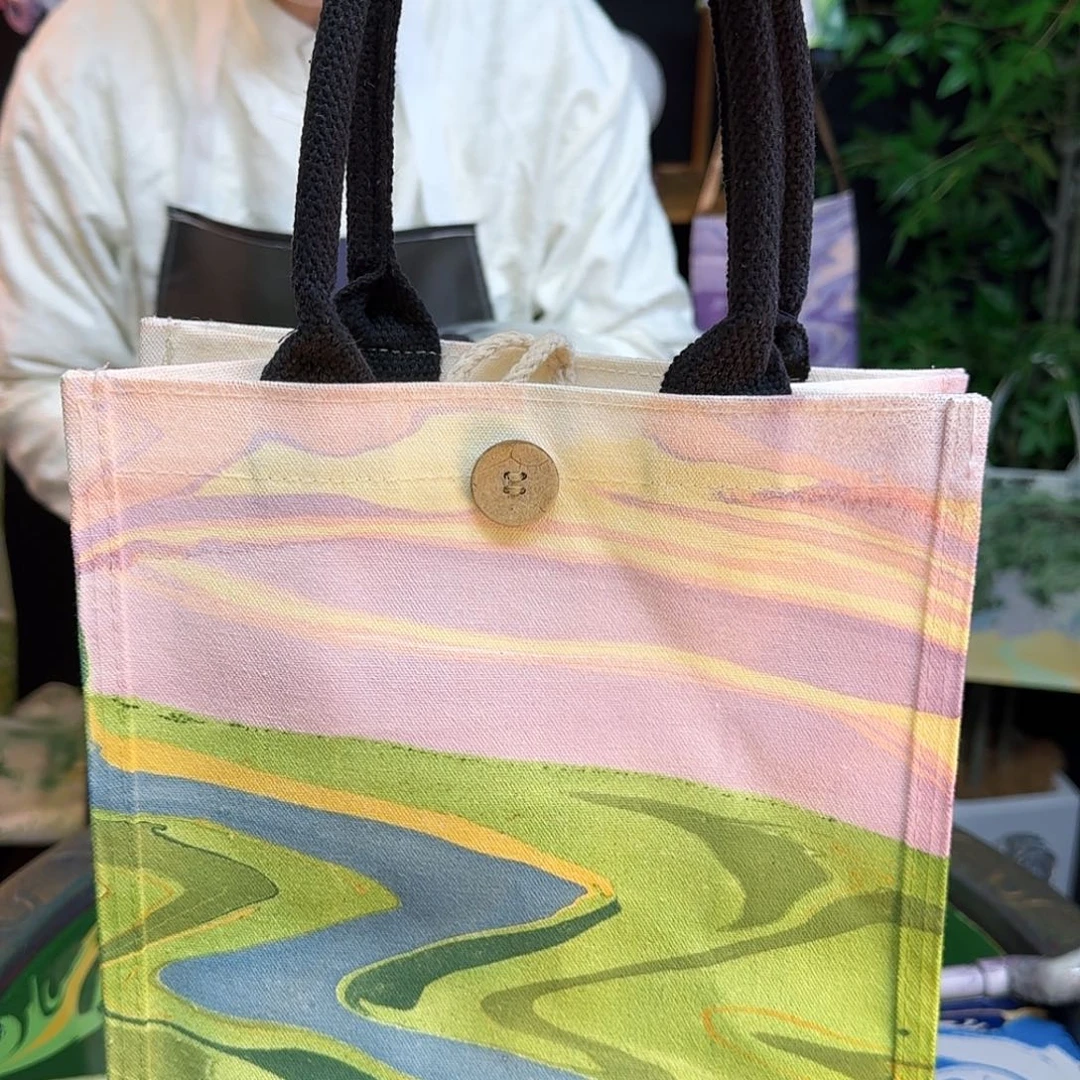 牛津布帆布紫霞漫天大草原