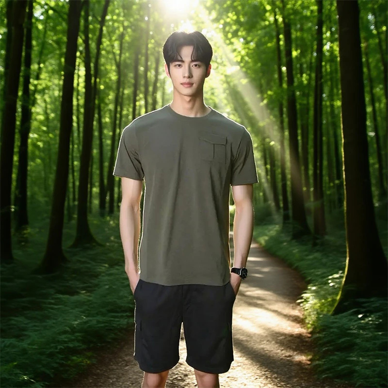 高端云感短袖男士男款夏季圆领超薄透气速干装备T恤户外休闲运动