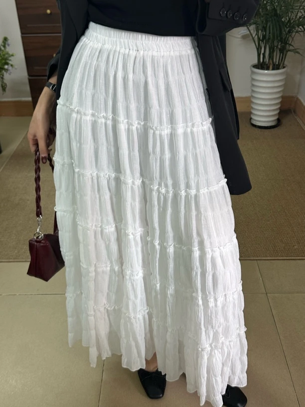 长款纱裙仙女蛋糕裙