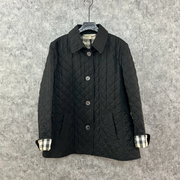 95新 BURBERRY/博柏利 黑色棉服外套