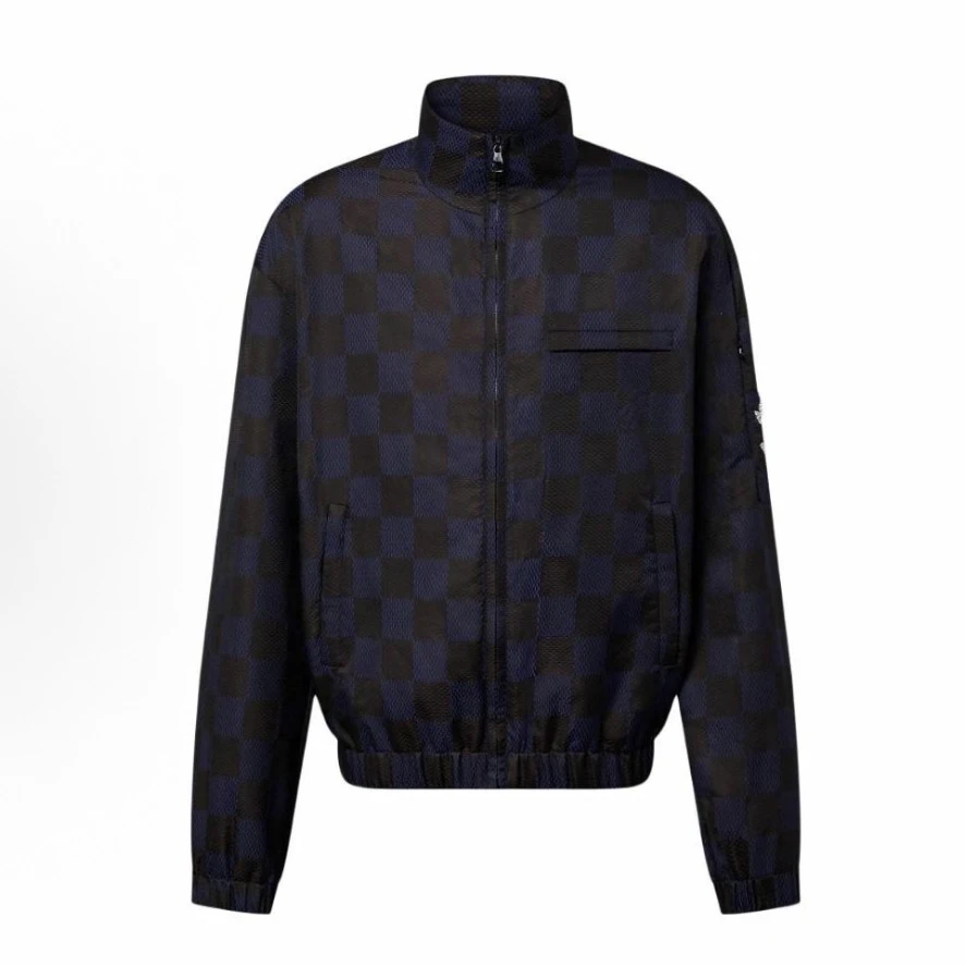 未使用 LouisVuitton/路易威登 菲董棋盘格 珍珠 夹克48码 md1956
