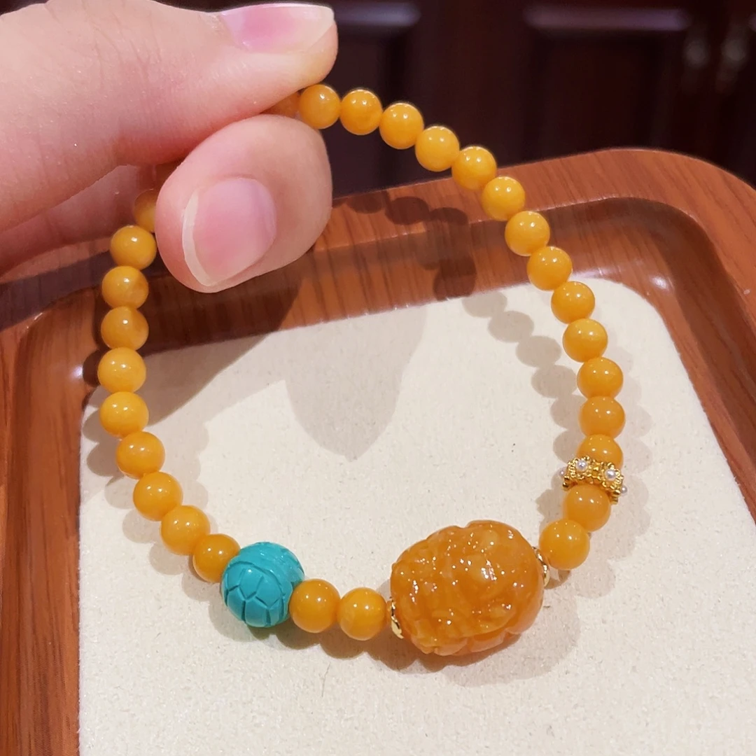 手链蜜蜡未镶嵌手串