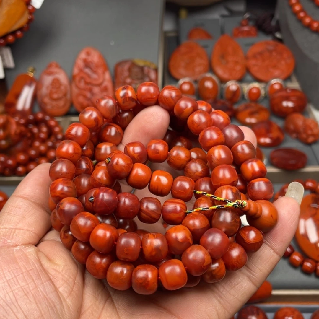 【闪购商品】南红玛瑙珠宝奇石未镶嵌多圈10