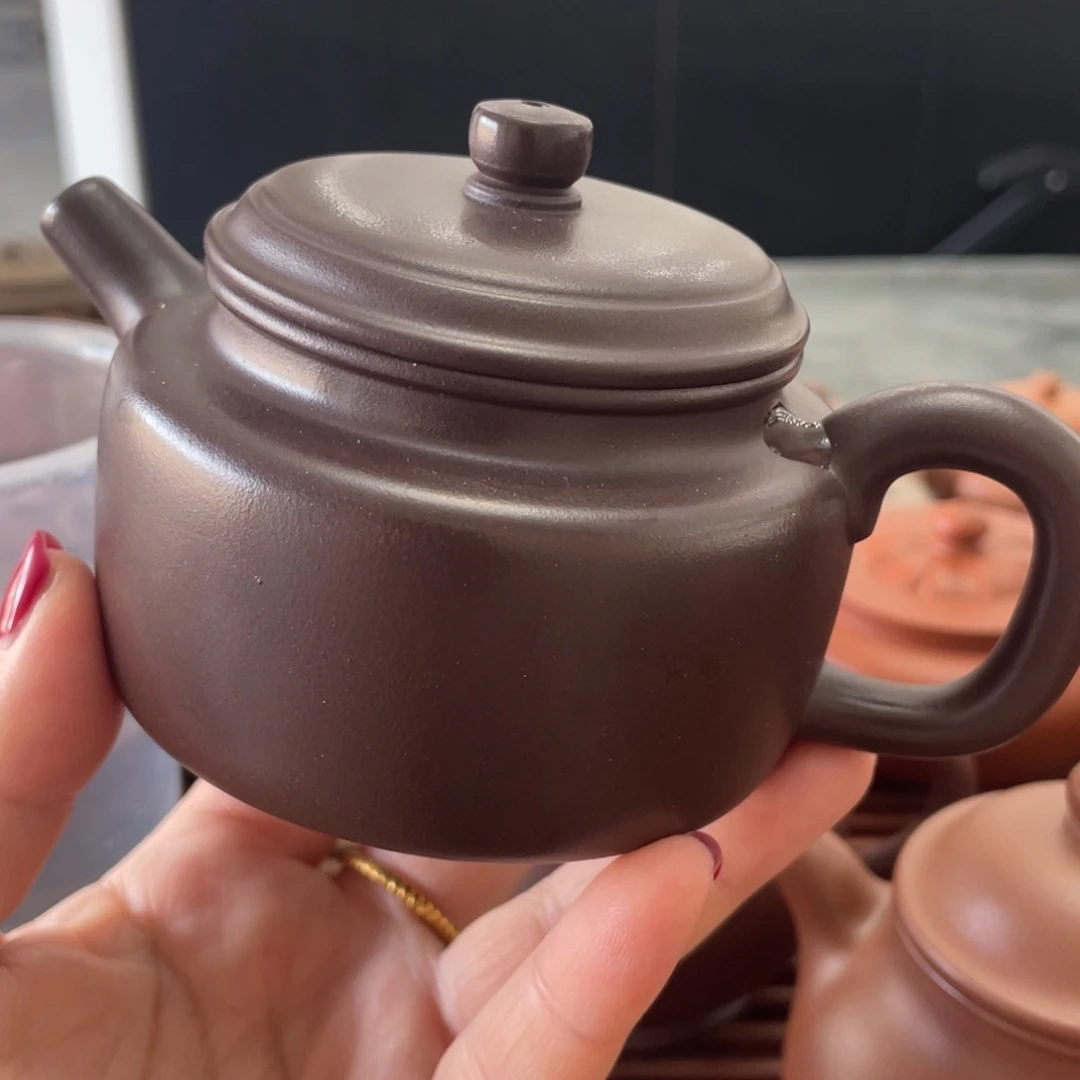 紫砂茶壶德钟紫泥160cc