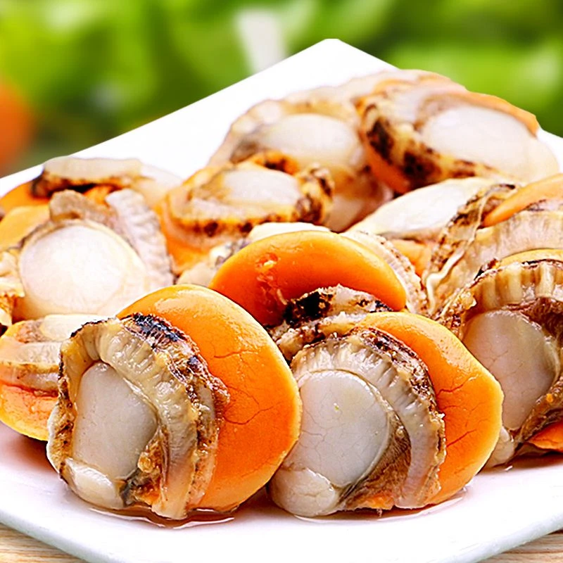 今天买明天到 拍3斤送2斤 新鲜冷冻现剥饱满大号带黄带膏扇贝肉