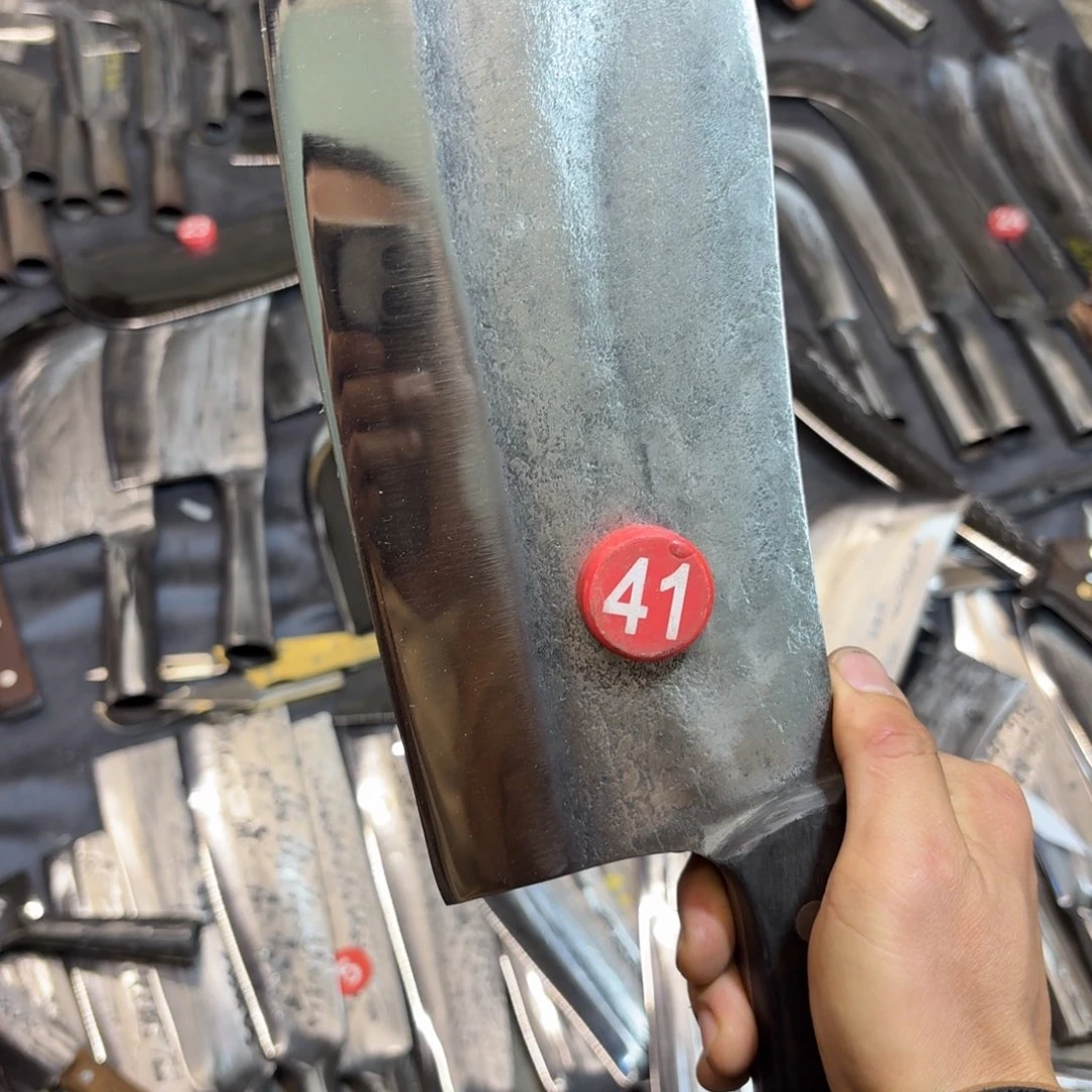 高碳锰钢云南阿老表手工锻打刀