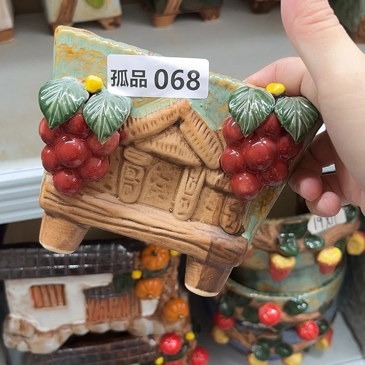 紫砂花盆粗陶材质多肉花盆068