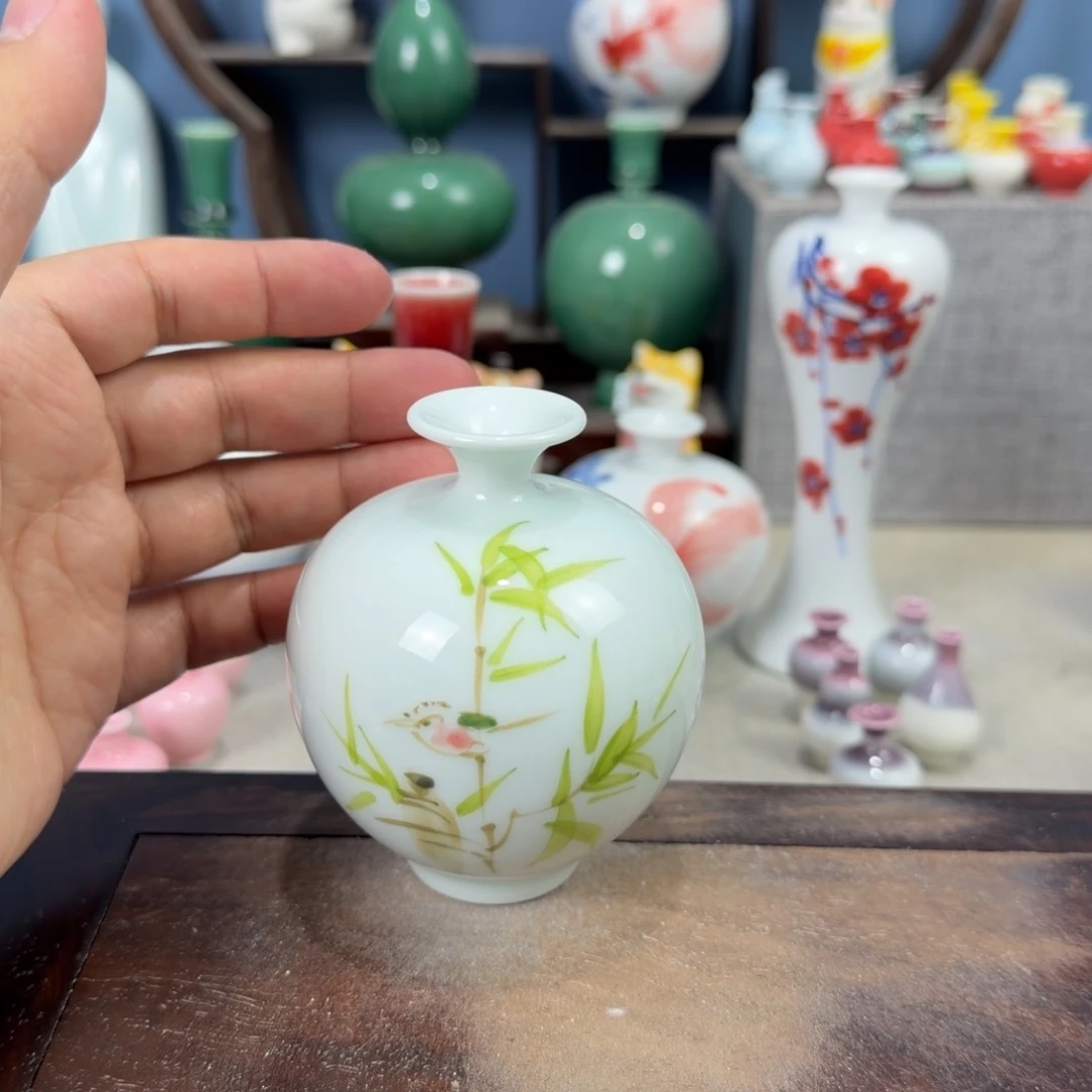 陶瓷手工小花器摆件
