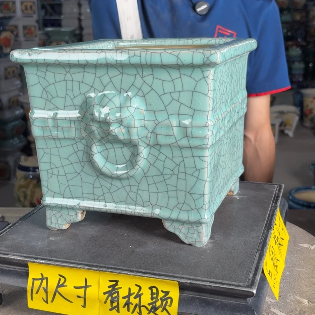 一风堂石湾花盆 内17*17微瑕