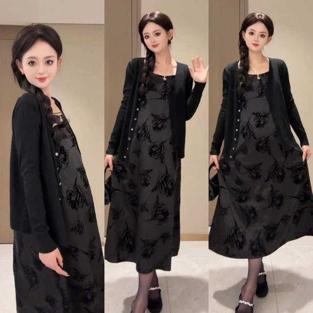 现货孕妇连衣裙春夏新中式复古洋气高级感孕妇贵气国风超级漂亮