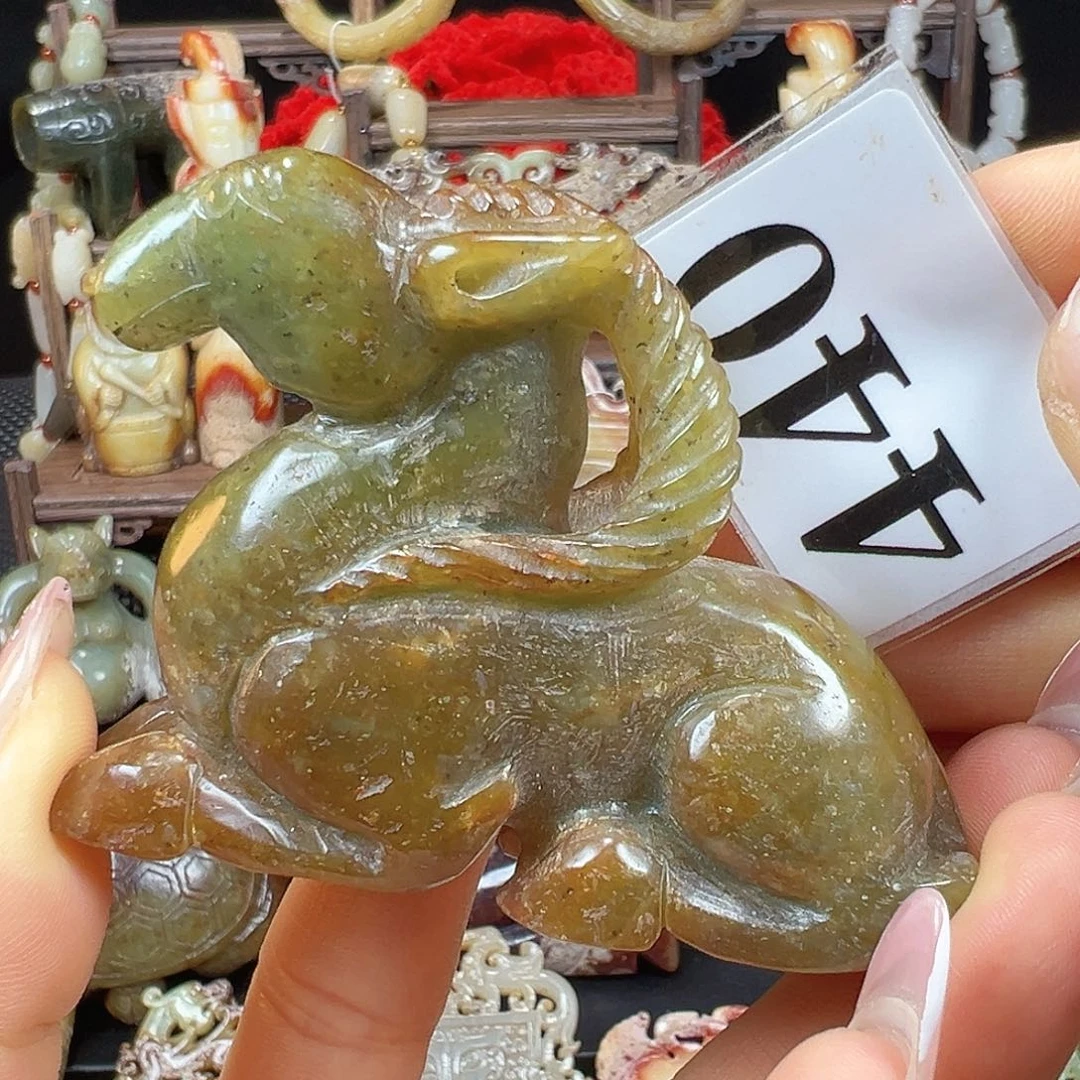 和田玉未镶嵌挂件