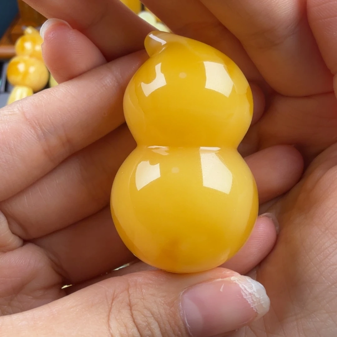 琥珀未镶嵌颈饰纯天然琥珀蜜蜡无优化