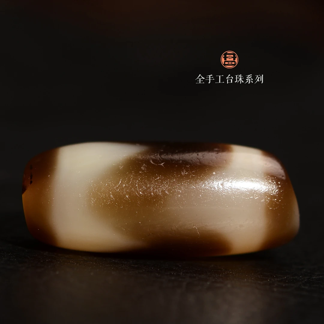 小卢 手工天珠锁骨链现代染色缠丝玛瑙虎牙天珠现代玛瑙制品