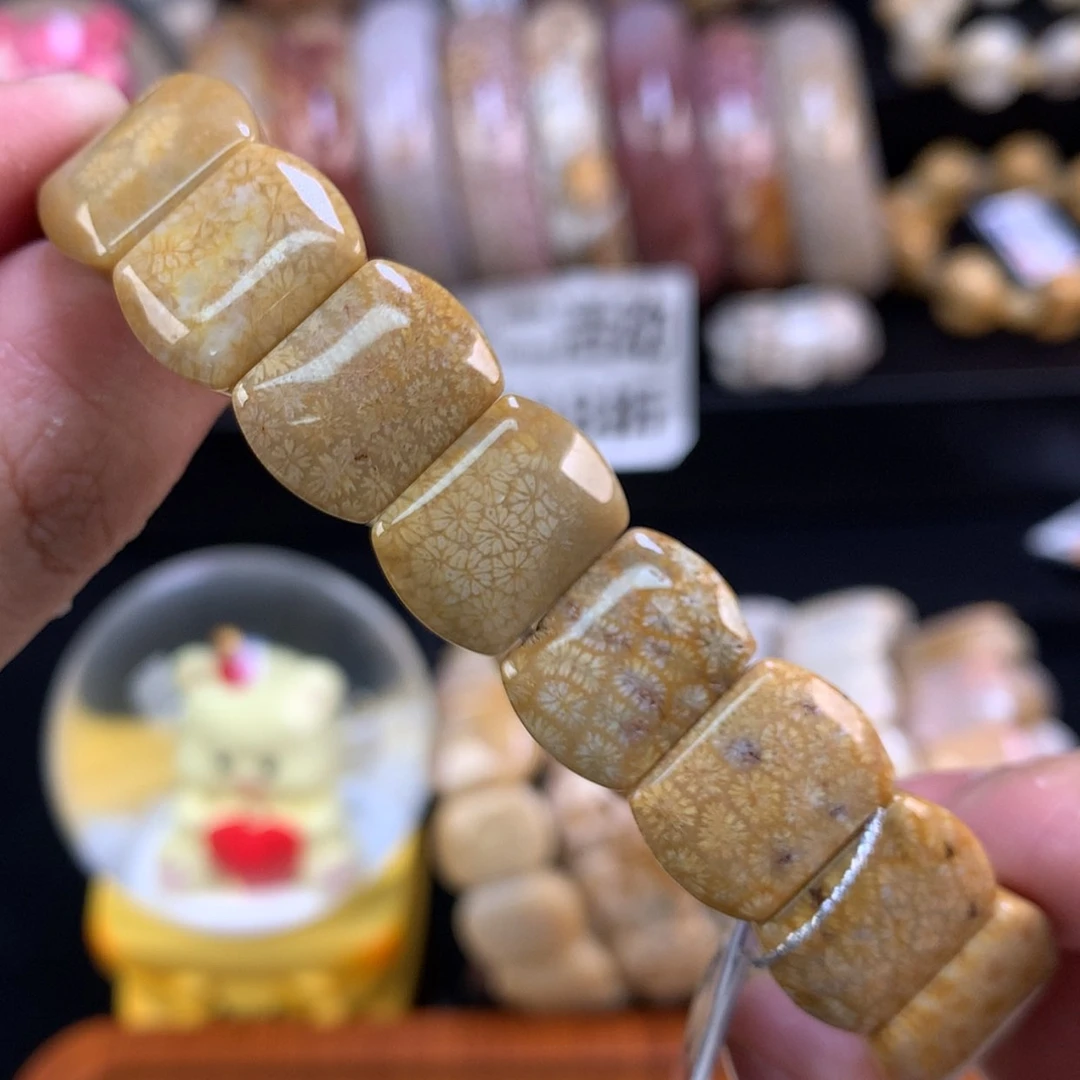 【闪购商品】颈饰未镶嵌硅化珊瑚（珊瑚玉）30号金枫叶