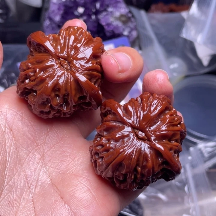 文玩核桃把件磨盘