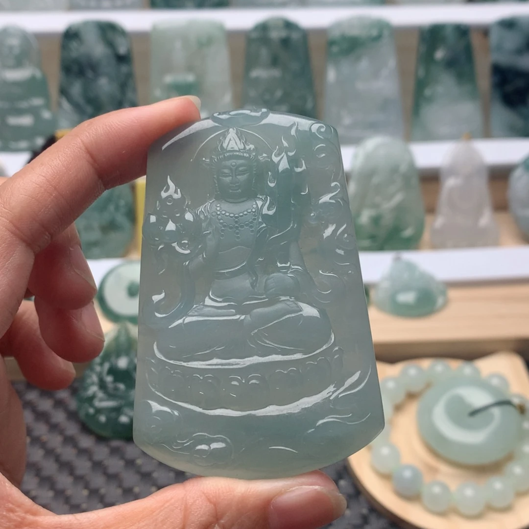 踏***浪吊坠(不含链)未镶嵌翡翠虚空藏