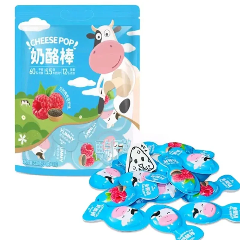 【会员商店】吉士丁奶酪棒红树莓奇亚籽味500g进口奶源口感醇香会员（京东/顺丰）冷运包邮