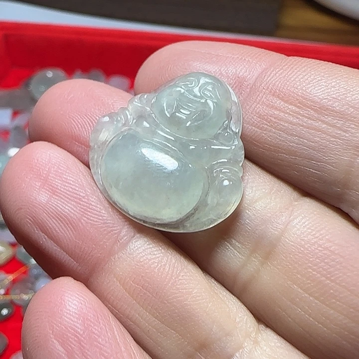 翡翠未镶嵌颈饰天然缅甸翡翠佛公