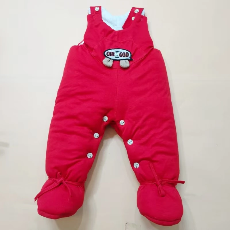 新生儿毕档包脚棉裤纯棉花手工制作包脚裤可以直接手洗洗衣机甩干