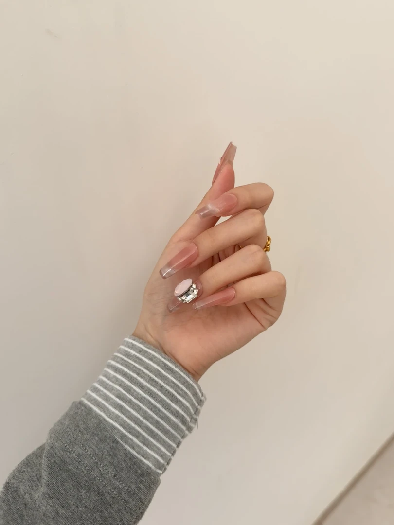 【大瑶儿】纯手工穿戴甲/鸽子蛋法式猫眼/不透甲