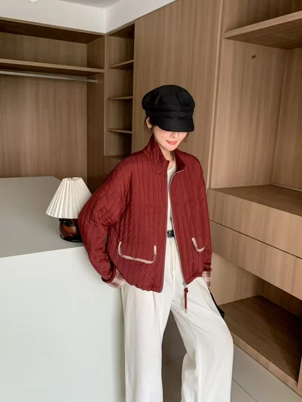 【锦衣服饰】MNF 9929立领口袋拼接外套