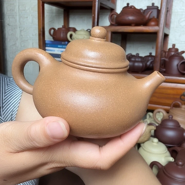 茶壶紫砂容天240cc半手工