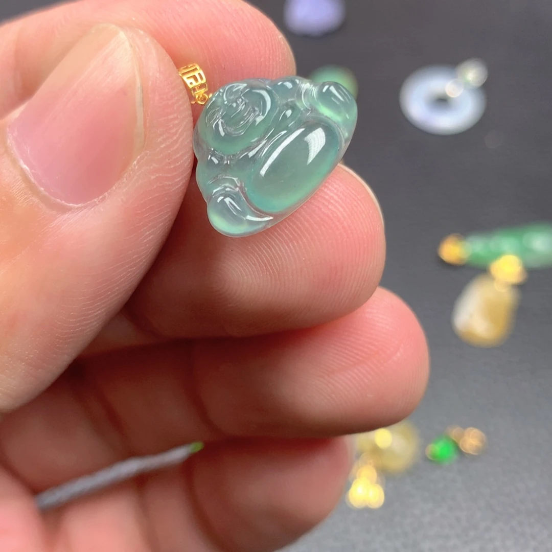 【闪购商品】颈饰18K金镶嵌翡翠翡翠
