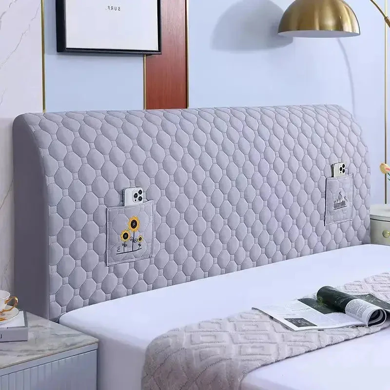 清爽透气全包弹力床头罩通用卧室床头套床头防尘夹棉床头套罩网红