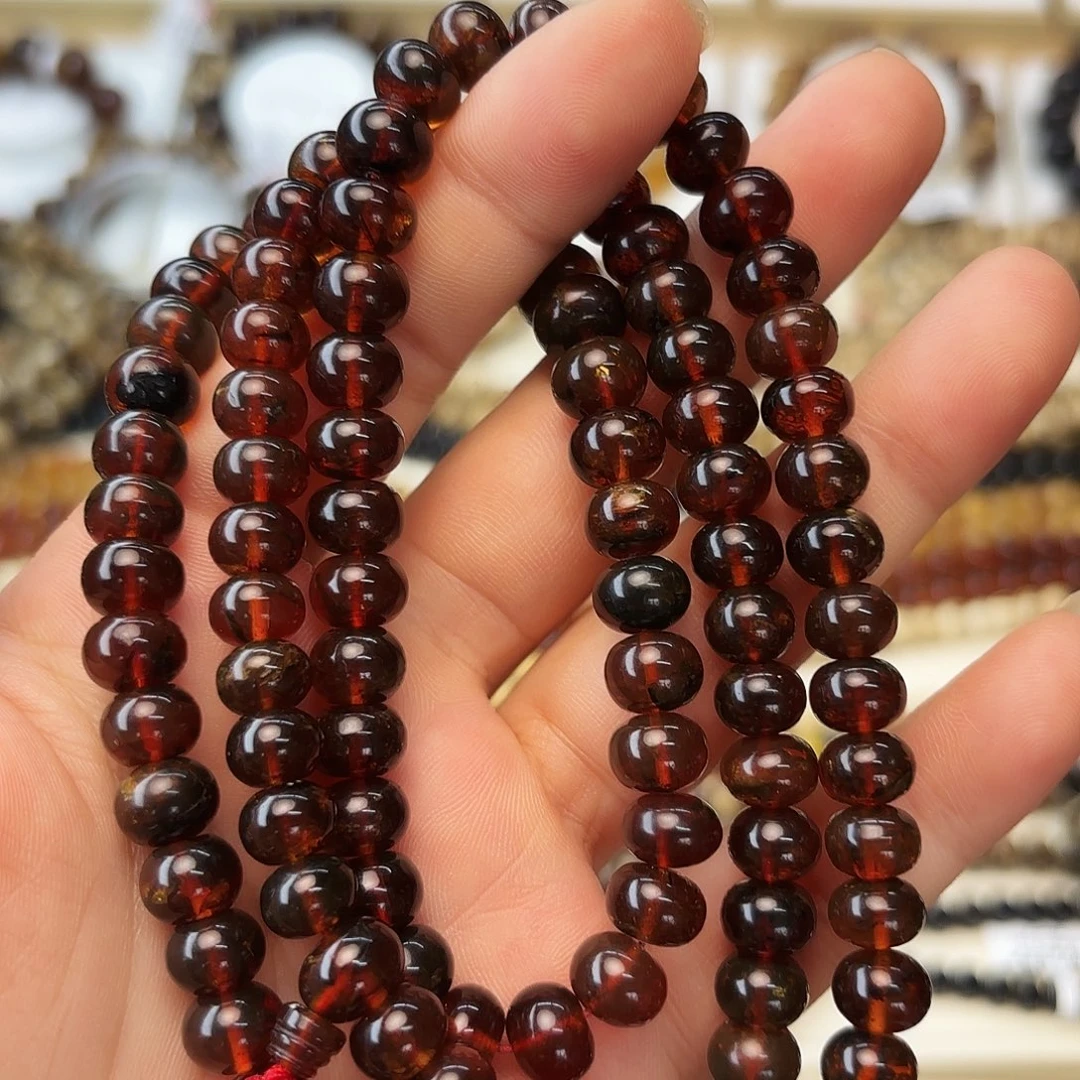 琥珀未镶嵌裸石八