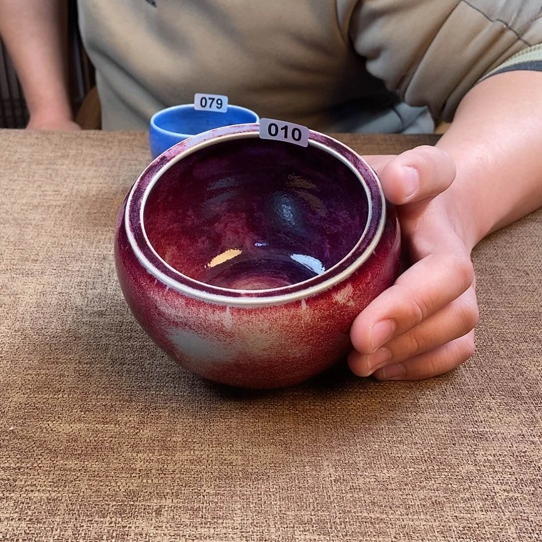 瓷片钧瓷摆件摆件