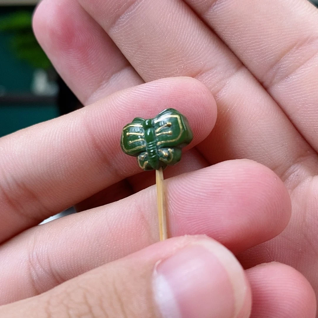 足金镶嵌绿松石珠宝奇石