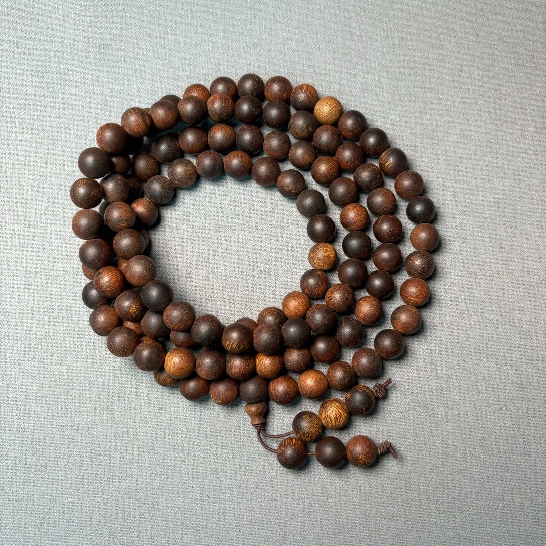 DZX065 沉香圆珠项链尺寸约10mm 多样性发一件