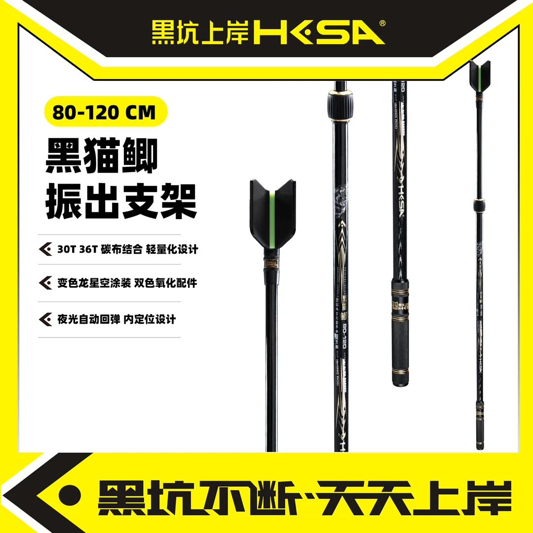 黑坑上岸振出80-120星空炫涂装内置夜光条轻量化回弹头