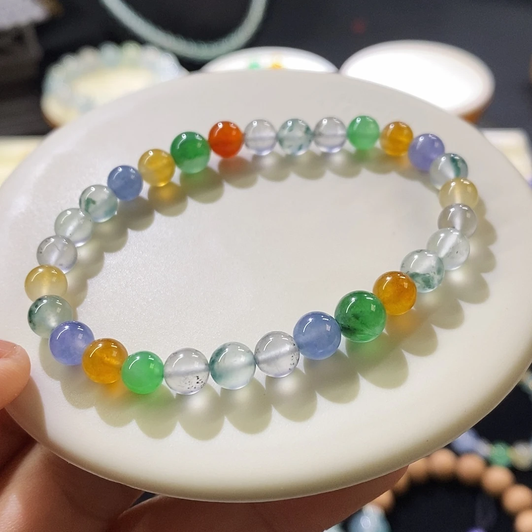 未镶嵌挂件翡翠手串