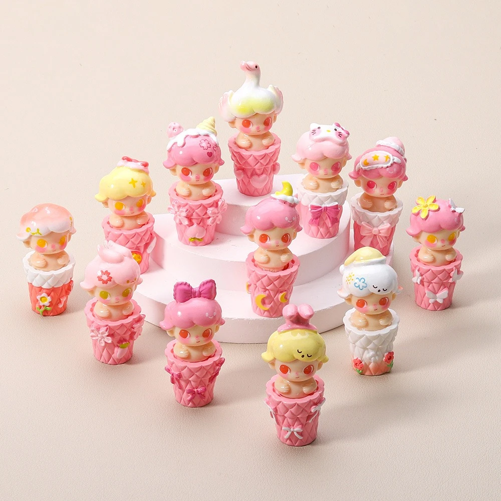 【代拆】春天粉色系列彩绘dimo甜美可爱DIY桌面摆件