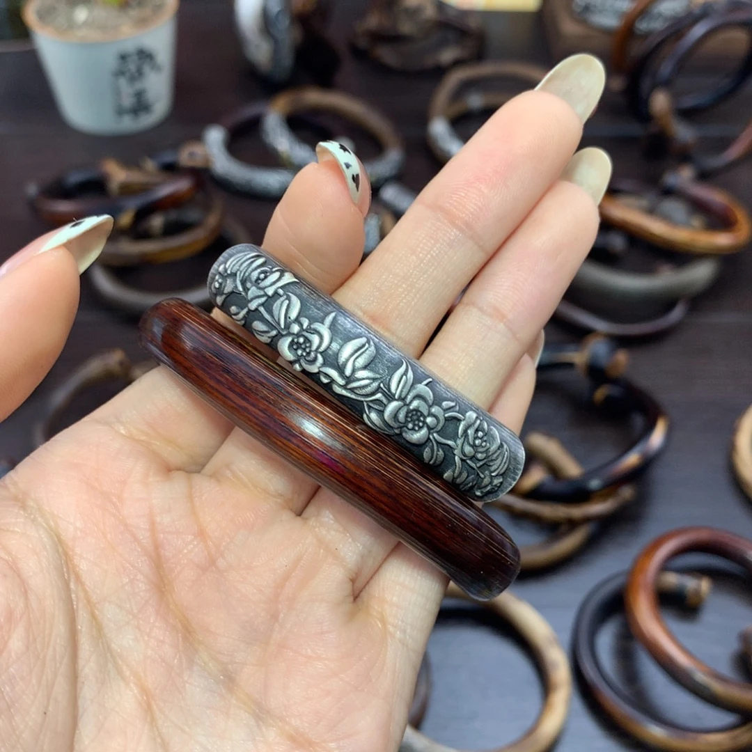 昌都藤包银管手镯