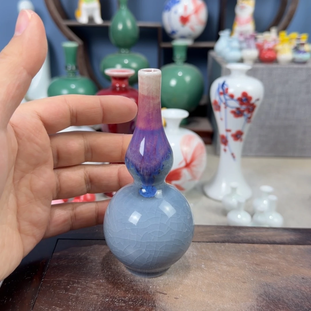 陶瓷手工小花器摆件