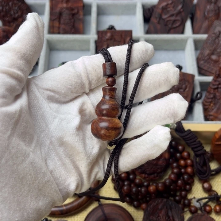 薇***丫手串/手链黄花梨/降香黄檀葫芦