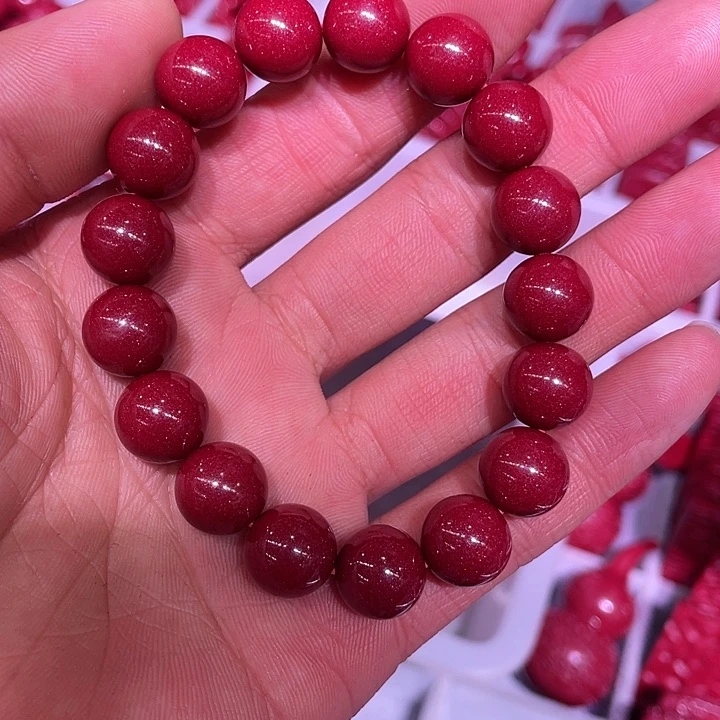 天然辰砂下**.紫金砂12毫米17颗送一颗