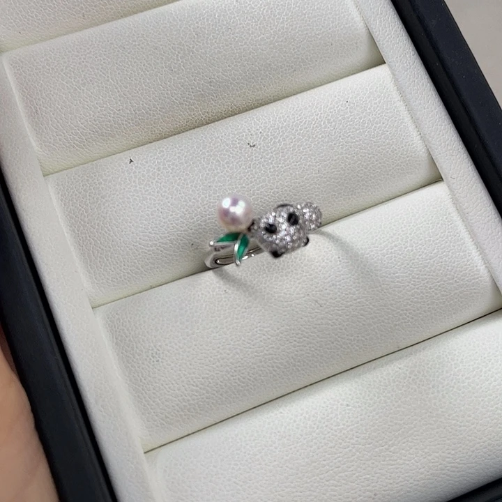 ****子颈饰银S925镶嵌淡水珍珠