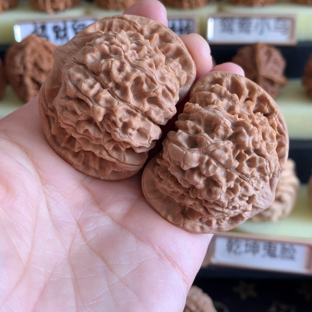 文玩核桃吊坠文玩核桃官帽白茬48