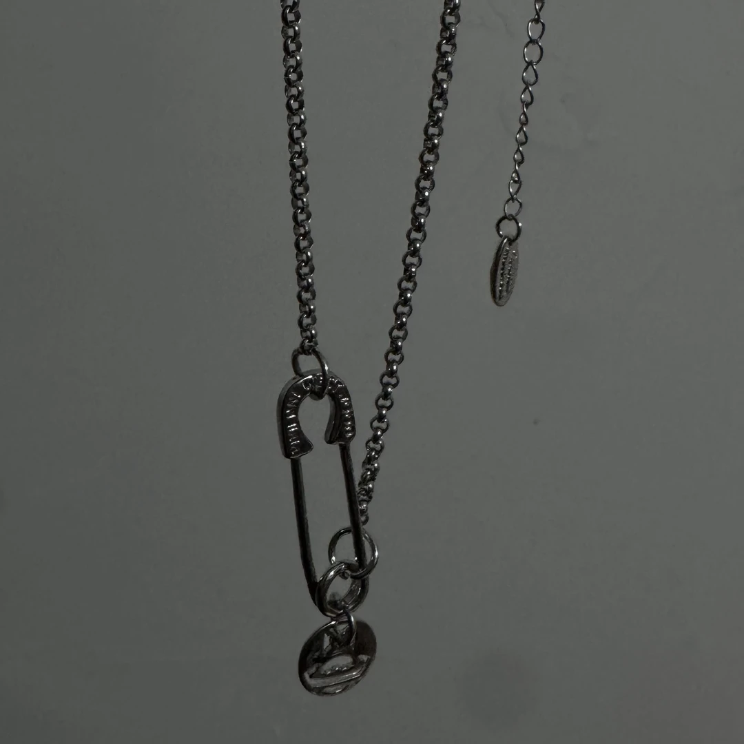 钛钢项链 1866-大别针土土毛衣链卫衣链重工项链